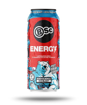 12 Pack x BSc Bodyscience Energy Drink 500mL - Ice Blast
